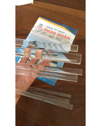 Mica cây tròn phi 20mm, 25mm, 30mm - Ống mica tròn đặc trong suốt.