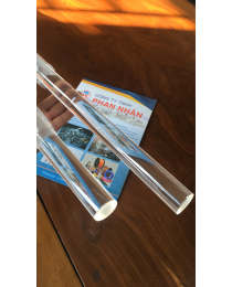 Mica cây tròn phi 40mm, 45mm, 30mm - Ống mica tròn đặc trong suốt.