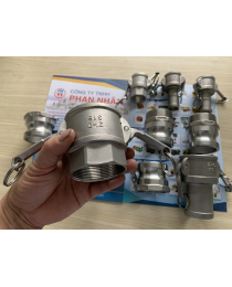 KHỚP NỐI NHANH INOX ĐẦU D ( ĐẦU CÁI NỐI ỐNG ) CAMLOCK D - LH 0915886916.