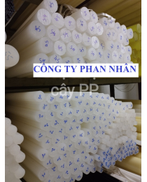 Nhựa PP cây tròn đặc phi 40mm, 50mm, 55mm - Nhựa Công nghiệp chất lượng.