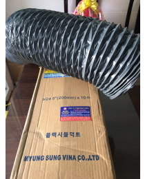 ỐNG GIÓ VẢI AMIANG CHỊU NHIỆT ( SIMILI ) LÕI LÒ XO PHI 250MM - 300MM - CTY TẬP ĐOÀN PHAN NHÂN