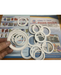 RON CÙM CLAMP CHẤT LIỆU TEFLON ( PTFE ) GIÁ RẺ - CTY PHAN NHÂN.