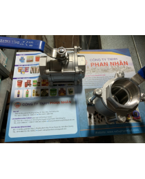 VAN 3 THÂN, 3 MẢNH INOX 304 PHI 76MM, 90MM GIÁ RẺ - CTY PHAN NHÂN.