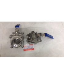 VAN BI TAY GẠT 3 THÂN (3 MẢNH RỜI ) INOX 304 - 316 PHI 21MM - 27MM - 60MM - 76MM - CTY PHAN NHÂN